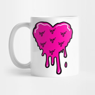 Pink Melting Acid Heart Mug